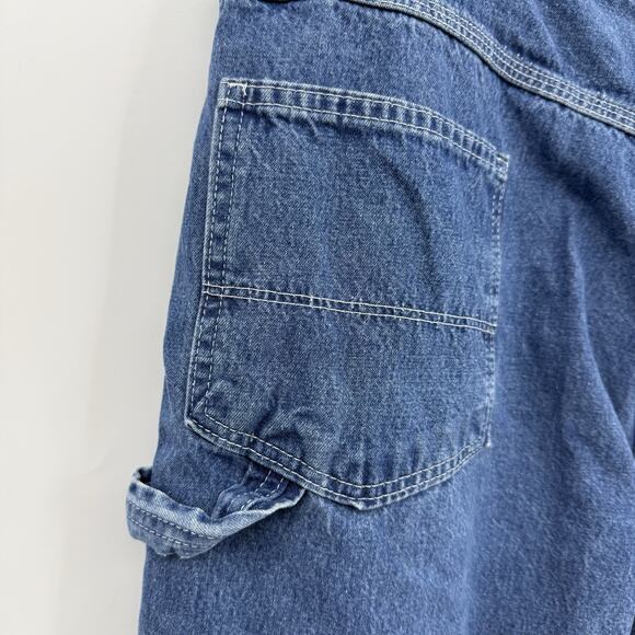 Vtg USA Works Carpenter Jeans 40x30 Blue Denim Workwear Utility Rugged Outdoor - Picture 7 of 10
